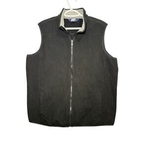 Lands End full zip fleece vest‎ womens 1X utility gorpcore outdoor casual hiking